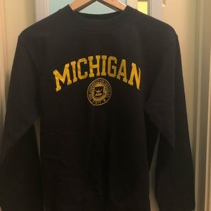 Champion Michigan Navy Sweatshirt Small